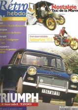 RETRO HEBDO N°35 TRIUMPH HERALD 1200 / BOHMERLAND 1923 / TAXI DE LA MARNE