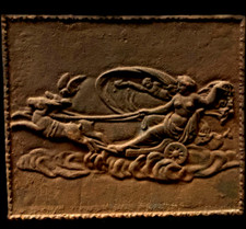 plaque de cheminée en fonte