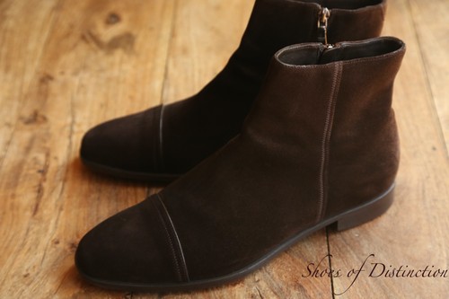 Chaussures bottes zippées - , en