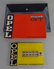 Board folder + operating instructions/manual Opel GT 1900 status 04/1973