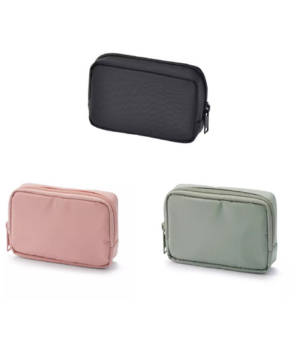 Muji nylon pouch - size, approx