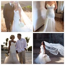 $2450 Katie May Charleston Backless Fit & Flare Wedding Dress Gown Mermaid