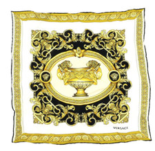 Versace L5607 Coupe De Dieux Silk Foulard Bandana Scarf
