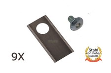 9 x couteaux en acier