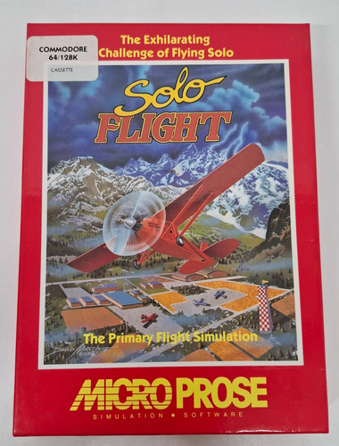 Solo flight cassette - flight, commodore