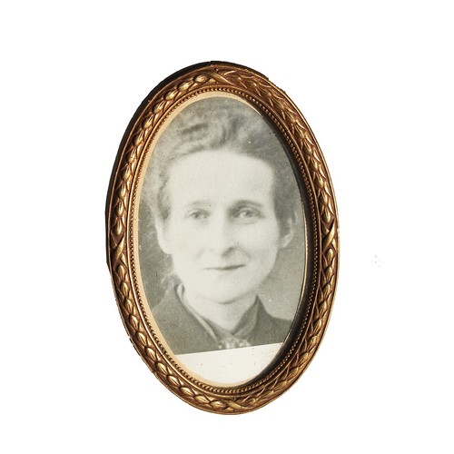 Ancien cadre médaillon - , ovale