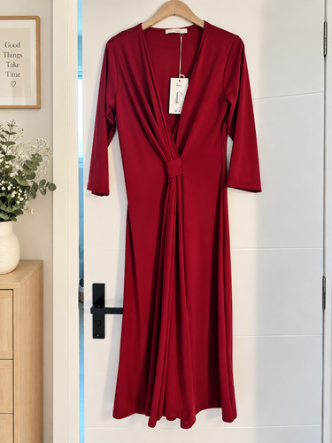 Robe portefeuille rouge joy - rouge, joy's