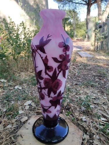 Vase delatte art nouveau - vase, en