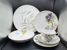 Bernardaud "Jardin Indien" Limoges France 6 Pc Set EUC NWT Store Display 