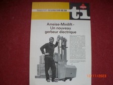 OLD ADVERTISING BROCHURE GERBEUR ELECTRIC AMEISE TI N°184