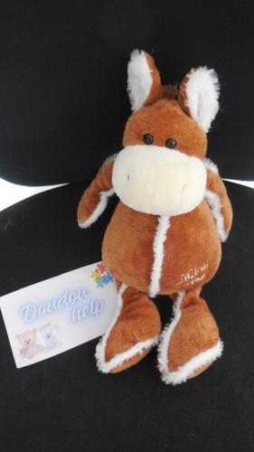 Doudou peluche cheval âne - peluche,
