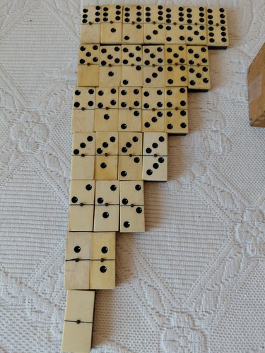 Ancien jeu dominos en - jeu, de