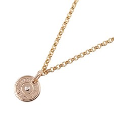 HERMES  Clou de Selle motif  Ex-libris 1P Diamond Necklace 18KPG Gold women