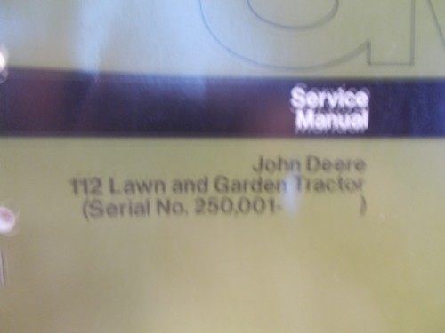 John deere 112 - deere,