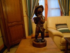 bois sculte joueur de fifre