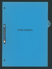Honda VF750 Sports (82-84) Factory Set-Up Booklet VF 750 S RC07 V45 Sabre FV58