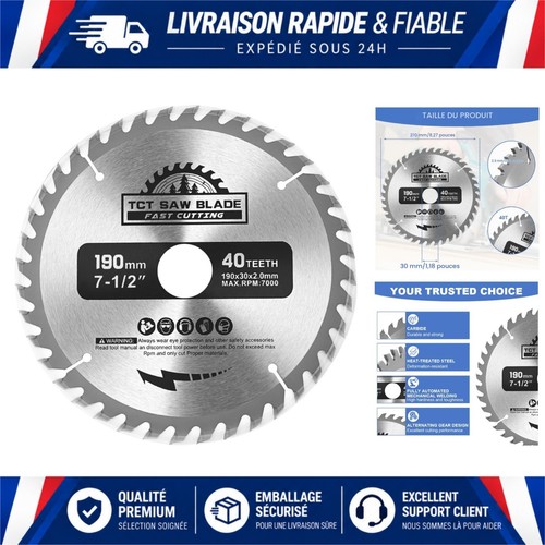 Lame scie circulaire 190 x - lame,
