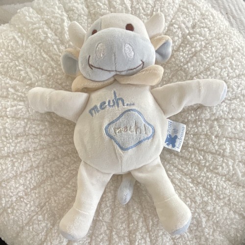 Doudou peluche nattou vache - peluche,