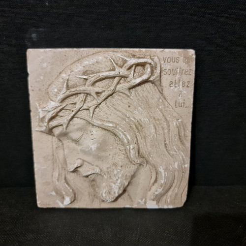 Plaque ancienne plâtre - en,