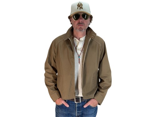 Veste zippée vintage coton - en,