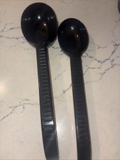 Weight Watchers Measuring Serving Spoons 1 Cup & 1/2 Portion Control Black  USA