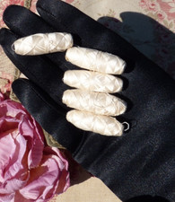 Antique haberdashery, LOT of 5 OLD ROCKETS SILK THREAD ecru circa 1900