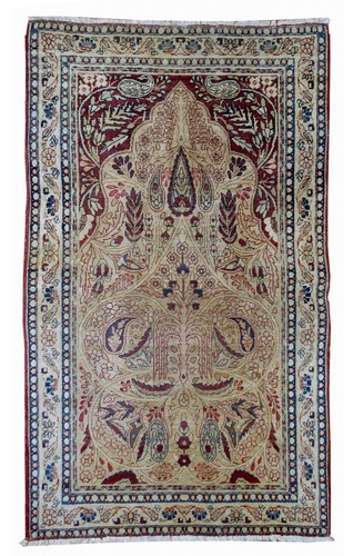 Tapis ancien fait main kermaan - ancien,