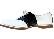 Vtg Spalding B&W Saddle Oxford Shoes Women's 8.5 B Classic Rockabilly Retro Fun
