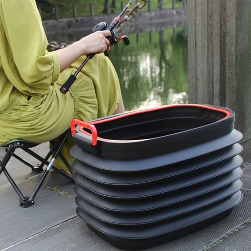 Seau pliable roulettes - pliable,