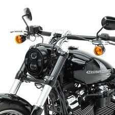 Phare LED 5,75" compatible avec Harley Davidson NL17 Feux avant Noir