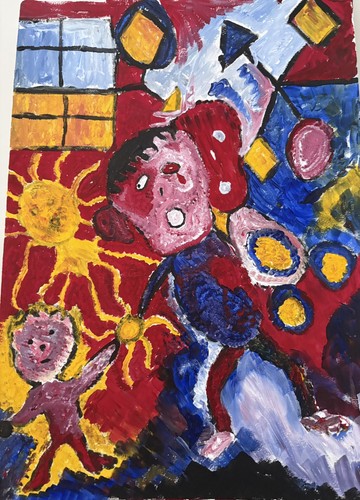 Peinture acrylique style - , art