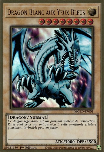 Carte dragon blanc - carte,
