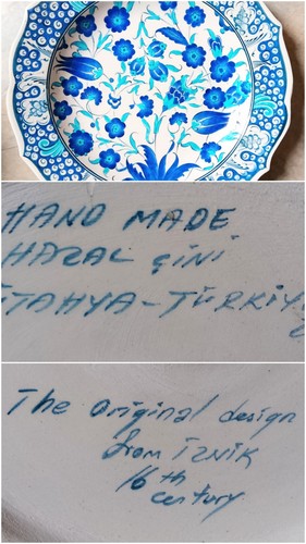 Beau grand plat iznik - iznik, kütahya