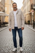 Veste Pour Hommes En Daim