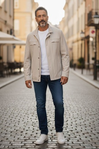 Veste pour hommes daim - pour,
