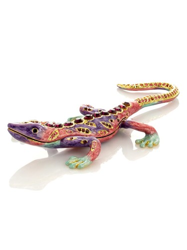 Boîte bibelots lézard - à,