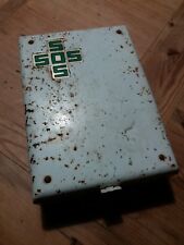 Rare Antique Metal Pharmacy First Aid Box Kit SOS
