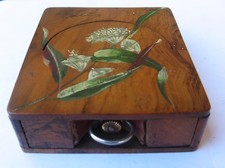 3403* joli coffret presentation pour montre gousset en olivier