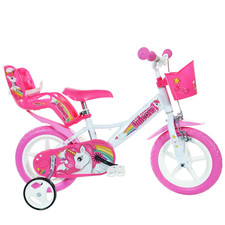 Vélo Pour Fille Biciclette Dino Bikes Licorne 124 RL-UN - Taille 12" Pouces