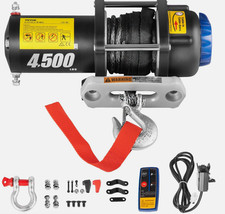 Treuil Électrique 12V 2041kg Télécommande Câble 13m Haute Résist Remorquage