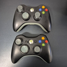 2X Manette microsoft xbox 360 FAT Noire Stick Neufs Testée Fonctionnelle 