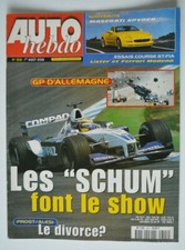 AUTO HEBDO n°1301 august 2001 Maserati spyder Lister Storm GT Ferrari 360 Modena