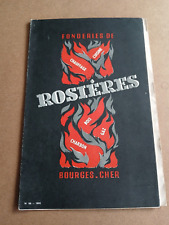 advertising leaflet ROSIERES heater stove coal gas wood models 1950