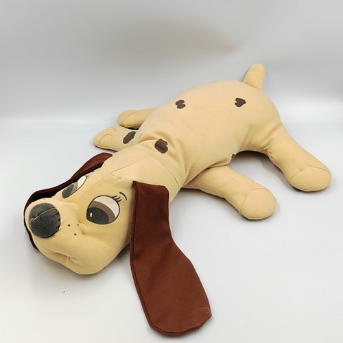 Ancienne peluche chien écru - peluche,
