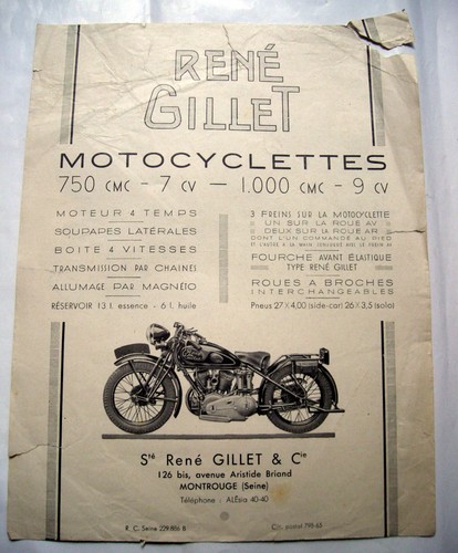 Fiche catalogue moto - fiche,