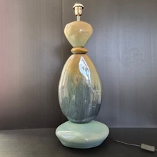 IMPORTANTE LAMPE GALETS VINTAGE 1970 EN CERAMIQUE DE FRANCOIS CHATAIN 70S 1970S