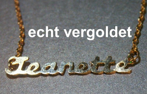 Collier prénom jeanette - prénom, or