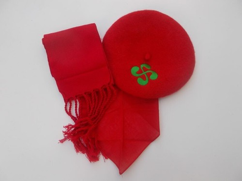 Beret basque foulard - beret,