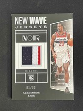 Alexandre Sarr 2024-25 Panini Noir RC New Wave Jerseys 01/99 #NWJ-SAR