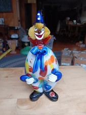 VTG MURANO ART GLASS CLOWN W/ ORIGINAL LABEL. 1009